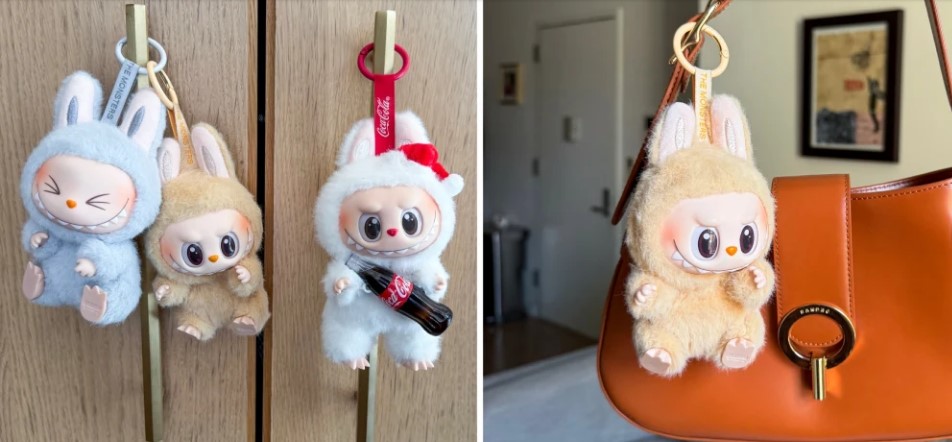 نمای نزدیک از دوخت تمیز عروسک لبوبو اورجینال